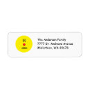 Search for clown return address labels Funny