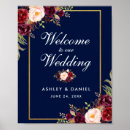 Search for winter welcome wedding signs Navy blue