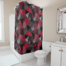 Search for red gray and black bathroom accessories Geometric pattern