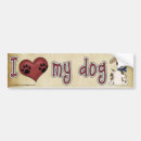 Search for i love my dog bumper stickers Pets