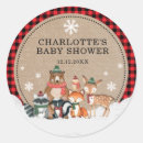 Search for winter woodland animals stickers Baby its cold outside