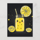 Recherche de fruit heureux cartes postales Jaune