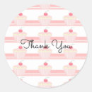 Search for pink cupcake thank you stickers Baking