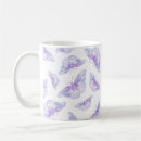 Recherche de papillon lavande tasses Motif