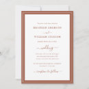 Search for copper wedding invitations Simple minimalist