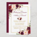 Search for marsala rehearsal dinner invitations Rustic