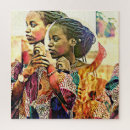 Search for black woman puzzles African