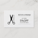 Search for barber referral cards Black and white