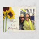 Search for sunflower bridesmaid cards Be my bridesmaid