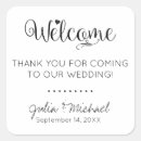 Search for hotel bag wedding stickers Welcome