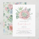 Search for succulent bridal shower invitations Watercolor