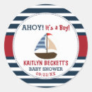 Search for ahoy baby shower stickers It's a boy