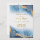 Search for golden wedding invitations Blue