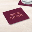 Search for dark red coasters Elegant
