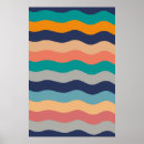 Search for navy blue and orange art Vintage