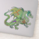 Search for green dragon stickers Magical