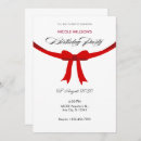 Search for red ribbon invitations Simple