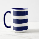 Search for navy blue and white stripes mugs Striped