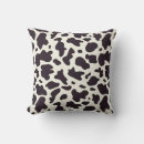Search for black and white cow print pillows Western
