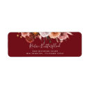 Search for jewel tones return address labels Burgundy