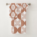 Search for brown and white bath towels Retro
