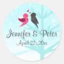 Search for lovebird wedding stickers Pink