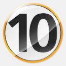 Search for number ten stickers Numbers