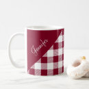 Search for burgundy plaid mugs Gingham