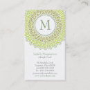 Recherche de ornemental cartes visite Monogramme