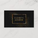 Search for gold border business cards Black