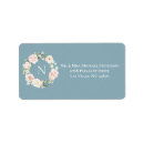 Search for monograms for rectangle wedding stickers Floral