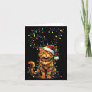 Search for orange cat christmas cards Santa