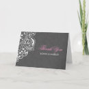 Search for grey damask thank you cards Elegant