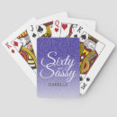 Search for 60th birthday playing cards Modern typography