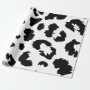 Recherche de léopard blanc papier cadeau Tendance