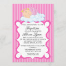 Search for girls angel christening invitations Pink