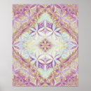 Recherche de fleur fractale posters Mandala