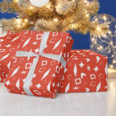 Search for 1950s christmas wrapping paper Atomic