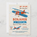 Search for vintage airplane invitations Party