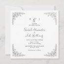 Search for vintage floral wedding invitations Black and white