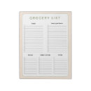 Search for grocery list notepads Meal planning