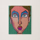 Recherche de visage femme puzzles Abstrait
