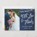 Search for just married thank you cards Love and thanks