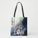 Recherche de amour de chat sacs Empreinte de patte