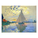 Recherche de voilier vintage posters Claude monet