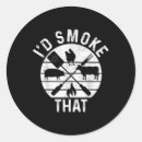 Search for funny smoking stickers Bbq