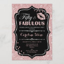 Search for fifty and fabulous 50th birthday invitations Rose gold