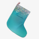 Search for teal christmas stockings Sparkle