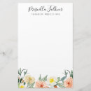 Search for pink flowers stationery paper Modern