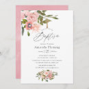 Search for blush pink watercolor floral invitations Trendy